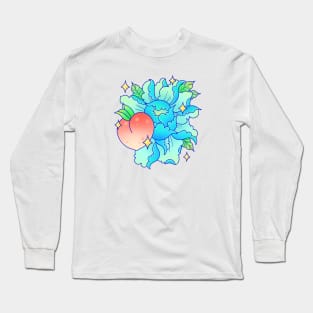 Peach with Peony Long Sleeve T-Shirt